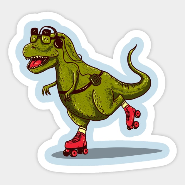 dinosaur stuff Sticker by rururara